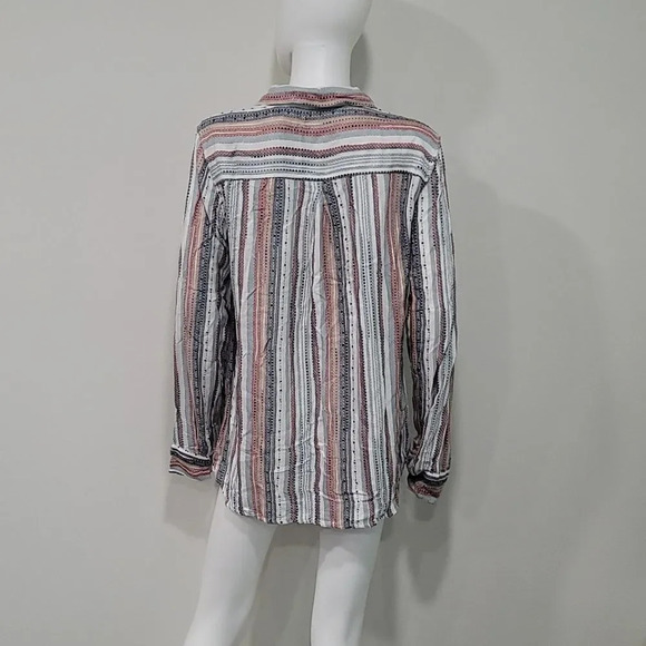 DYLAN LUX SLUB STRIPE SHIRT MULTI - Picture 6 of 13